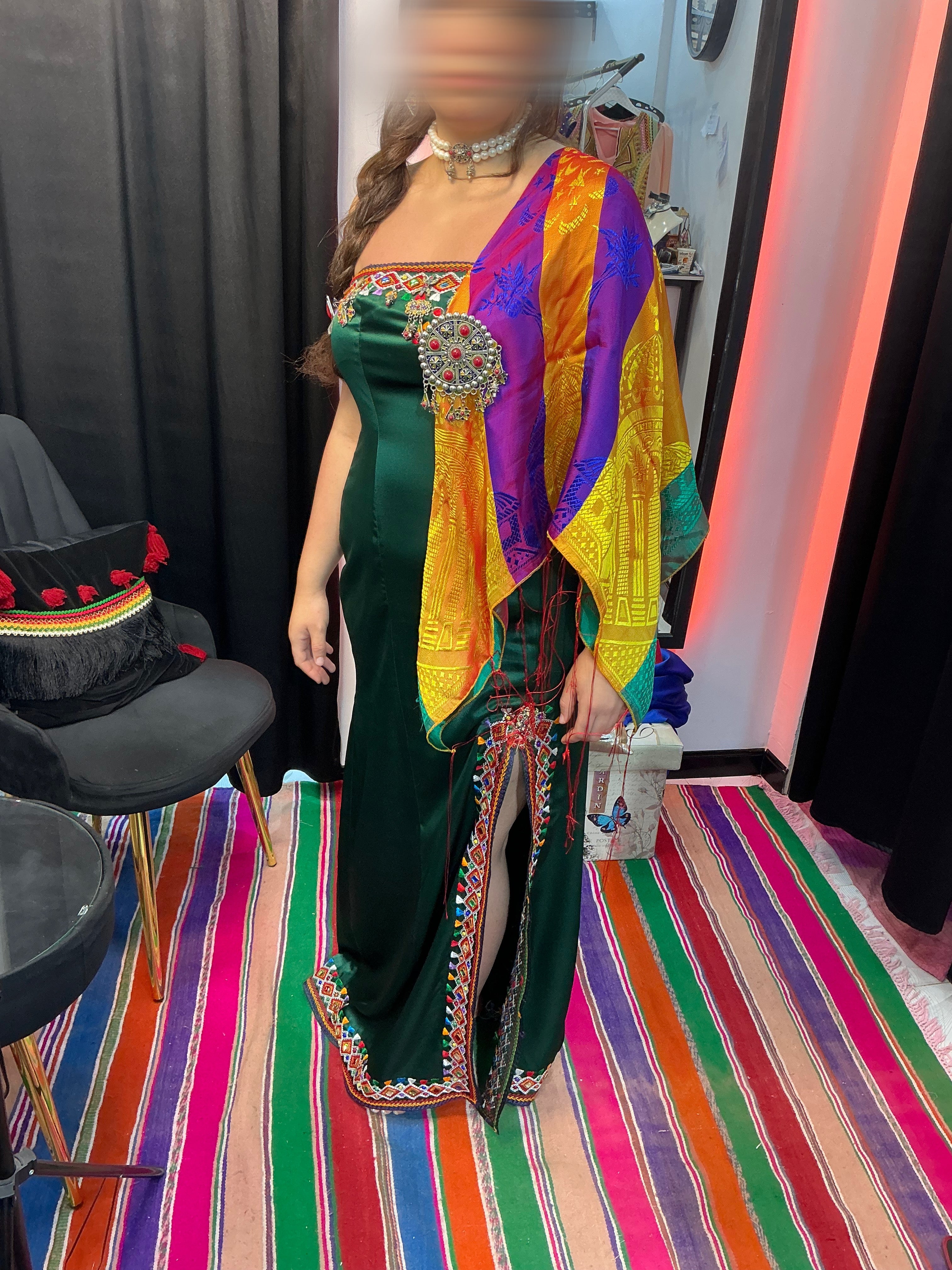 Robe kabyle broderie à la main