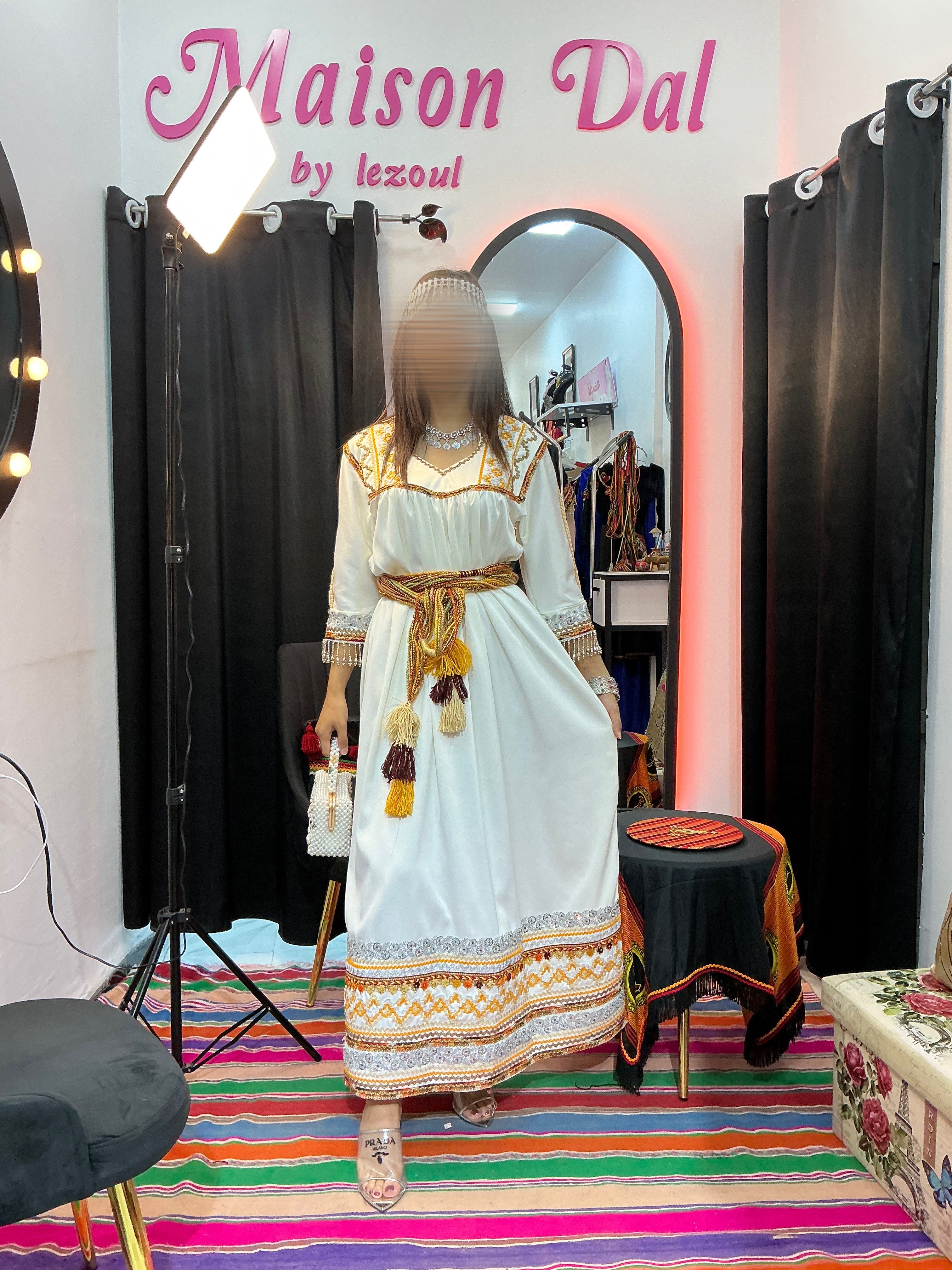 Robe kabyle blanche sophi