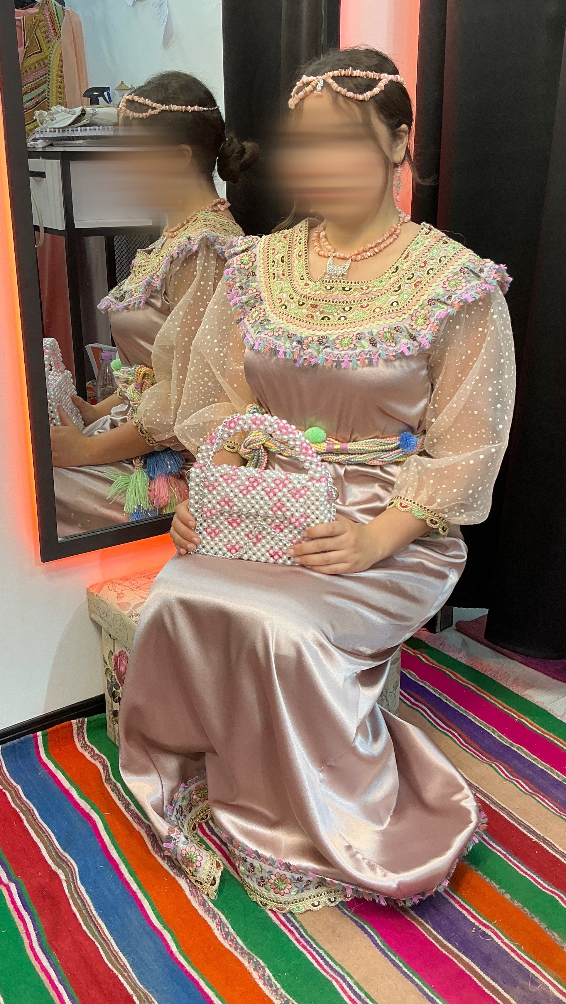 Robe kabyle à tulle
