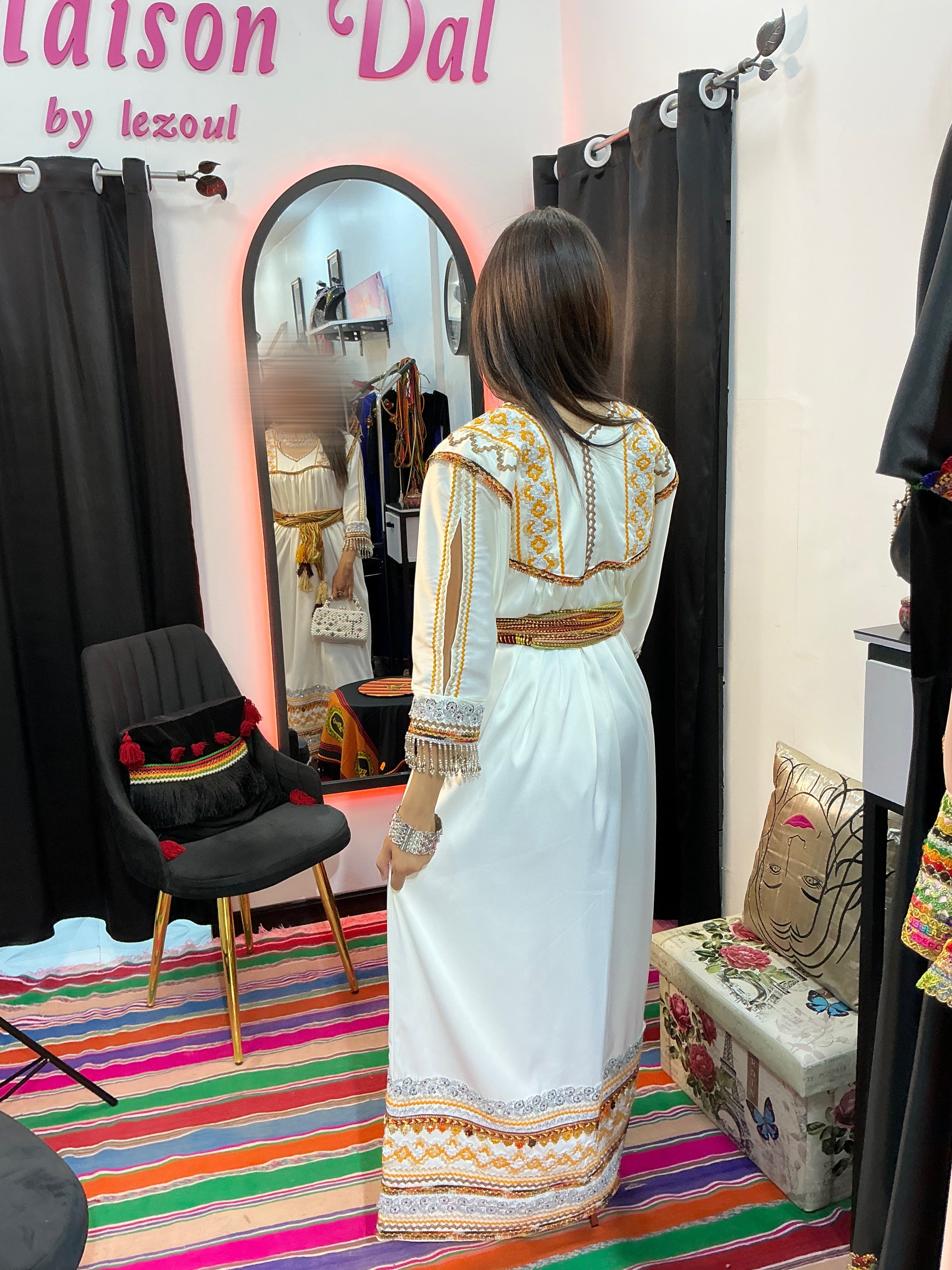 Robe kabyle blanche sophi